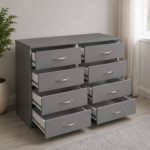 Premium 4/4 Chest of Drawers – Stylish Wooden Storage - Chest of 4 Drawers