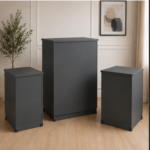 Premium Bedroom Storage – Chest + 2 Bedside Tables - Chest of 5 Drawers with 2 Bedside Tables - Image 3