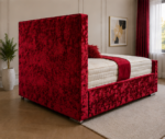 Florida Red King Size Bed with Modern Headboard - Stylish Florida King Size Bed with Premium Quality - Image 4