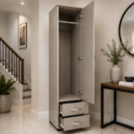 Classic One Door Wardrobe with Two Drawers
