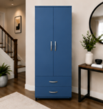 Wardrobe with Two Drawers - Premium Two Door Wardrobe with Two Drawers - Image 3