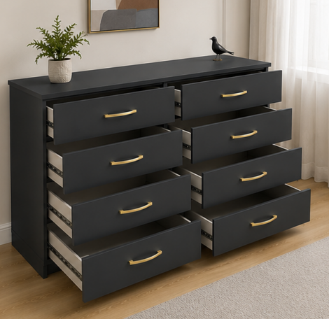 4+4 cd 3 Chest of Drawers 4/4 – Premium Storage Cabinet - Image 1