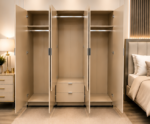 Wardrobe - Wardrobe with 2 Mirrors - Wardrobe 2 Drawers - Image 2