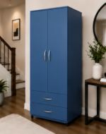 Wardrobe with Two Drawers - Premium Two Door Wardrobe with Two Drawers - Image 2