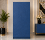 Premium Wooden Wardrobe with 2 Doors, 3 Drawers & Mirror - 2 Doors  Wardrobe with Bleu Colour - Image 3