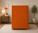 Panel Winged Single Bed - Stylish Panel Bed with Winged Headboard - Image 4