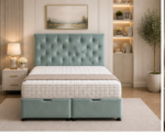 Contemporary Double Ottoman Storage Bed