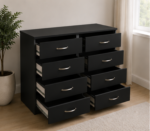 Chest of Drawers 4/4 – Modern Large Drawer Chest for Bedroom Storage -  Luxury Wooden Drawer Cabinet for Modern Homes - Image 2