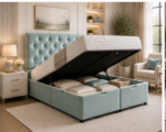 Contemporary Double Ottoman Storage Bed - Image 4