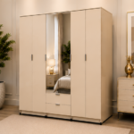 Wardrobe - Wardrobe with 2 Mirrors - Wardrobe 2 Drawers