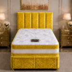 Stylish Single Divan Bed – Soft Upholstered Design