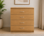 Chest of 4 Drawers - Four Drawers - Elegant Premium Wooden Bedroom Cabinet UK - Image 5
