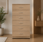 Elegant Wooden Drawer – 6 Drawers - Chest of Six Drawers - Image 3
