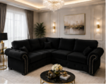 4 Seater Corner Sofa - Ashwin Stylish L Shape Sofa - Four Seater Sofa - Image 2
