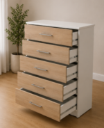Chest of Five Drawers - Elegant 5 Storage Chest - Spacious Bedroom Chest - Image 2