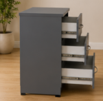 Chest of 5 Drawers With 1 Side Table - Premium Storage Side Cabinet - Premium Wooden Drawers - Image 3