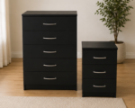Chest of 5 Drawers With One Side Table - Luxury Storage Chest of 4 Drawers - Image 6