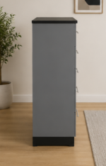 Chest of Five Drawers With Two Side Table - Drawers With Side Table - Luxury Spacious Wooden Drawer Cabinet - Image 4