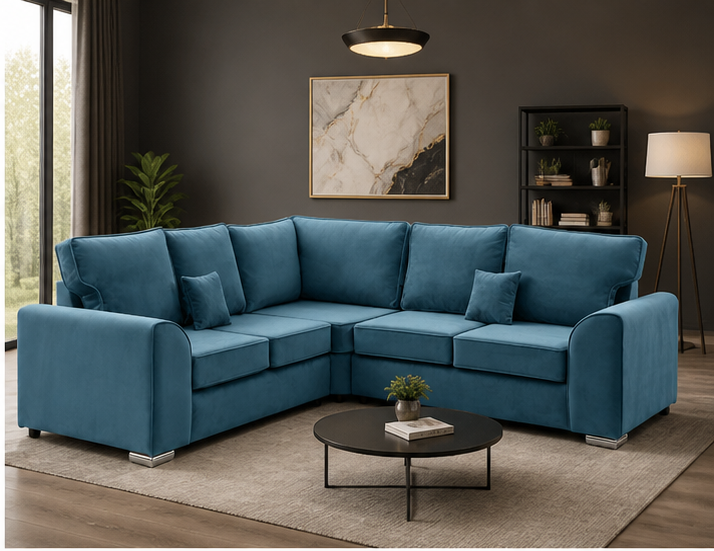 54 Dylan 5 Seater Corner Sofa – Corner Sofa – Soft Cushioned Comfort - Image 1