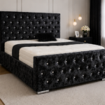 Florida Black King Size Bed with Modern Design
