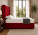 Modern Living Winged Bed Frame - Royal Style Panel Double Bed - Image 4