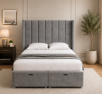 Winged Headboard Comfort Double Bed - Winged bed - Image 2