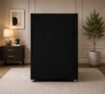 Modern Fabric Wingback Single Bed - Deluxe Panel Single Bed Frame - Image 4