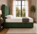 Premium Upholstered Double Bed- Luxury Bedroom - Panel Double Bed - Image 3