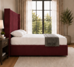 Premium Winged Headboard Bed - Luxury Haven Wingback Bed - Image 3