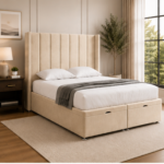 Deluxe Panel Double Bed Frame - Winged Bedroom - Double Bed