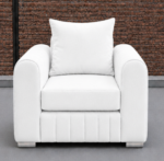 Modern 1 Seater Sofa - White 1 Seater Sofa