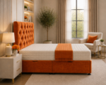 Plush Upholstered King Ottoman Bed - Image 4