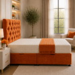 Plush Upholstered Super King Ottoman Bed