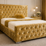 Modern Florida Super King Size Bed for Elegant Bedrooms - Super King Size Gold Bed Frame