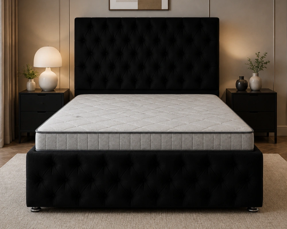 58 Elegant Grand Bed – Luxury Divan Bed Luxury Upholstered King Size Divan Bed Frame – Soft & Durable - Image 1