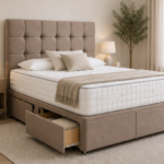 Modern Upholstered Super King Size Divan Bed – Luxury Comfort Design