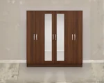 Classic Premium 6 Door Wardrobe with Mirror - Luxury Storage Cabinet with Drawers - Image 2