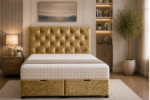 Super King Ottoman Bed with Lift-Up Storage Base