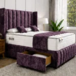 Luxury Fabric Double Divan Bed - Divan Bed with Storage