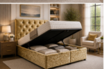 Super King Ottoman Bed with Lift-Up Storage Base - Image 2