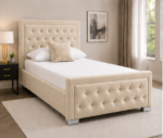 Modern Single Bed Frame – Soft & Stylish Design - Luxury Single Bed - Image 4
