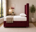 Panel Winged  Bed - Luxury Wingback Panel Single Bed - Image 3