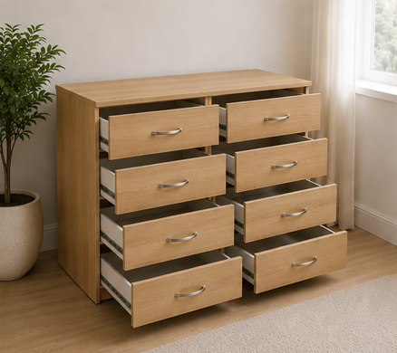 6565775 Stylish 4/4 Chest of Drawers – Contemporary Storage - Chest of 4 Drawers - Image 1