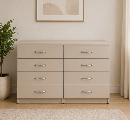 656654 Chest of Drawers – Stylish Large Storage - Chest of 4/4 Drawers - Image 1