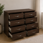 Chest of Drawers 4+4 – Stylish 4/4 Chest of Drawers – Contemporary Large Chest -  Luxury Wooden Drawer Cabinet
