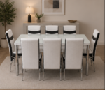 Dining Table Set with 6 Chairs – Premium Contemporary Dining - Premium Wooden Dining Room Set - Image 3