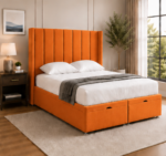 Luxury Bedroom - Winged King Size Bed - Modern Living Winged Bed Frame - Image 2