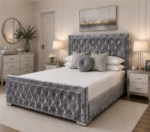 King Size Bed Frame - Hilton King Size Bed – Grey Stylish Comfortable Bed - Image 4