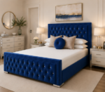 Hilton Double Bed – Premium Contemporary Bed - Comfortable Fabric Upholstered Bed - Image 3