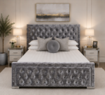 King Size Bed Frame - Hilton King Size Bed – Grey Stylish Comfortable Bed - Image 2